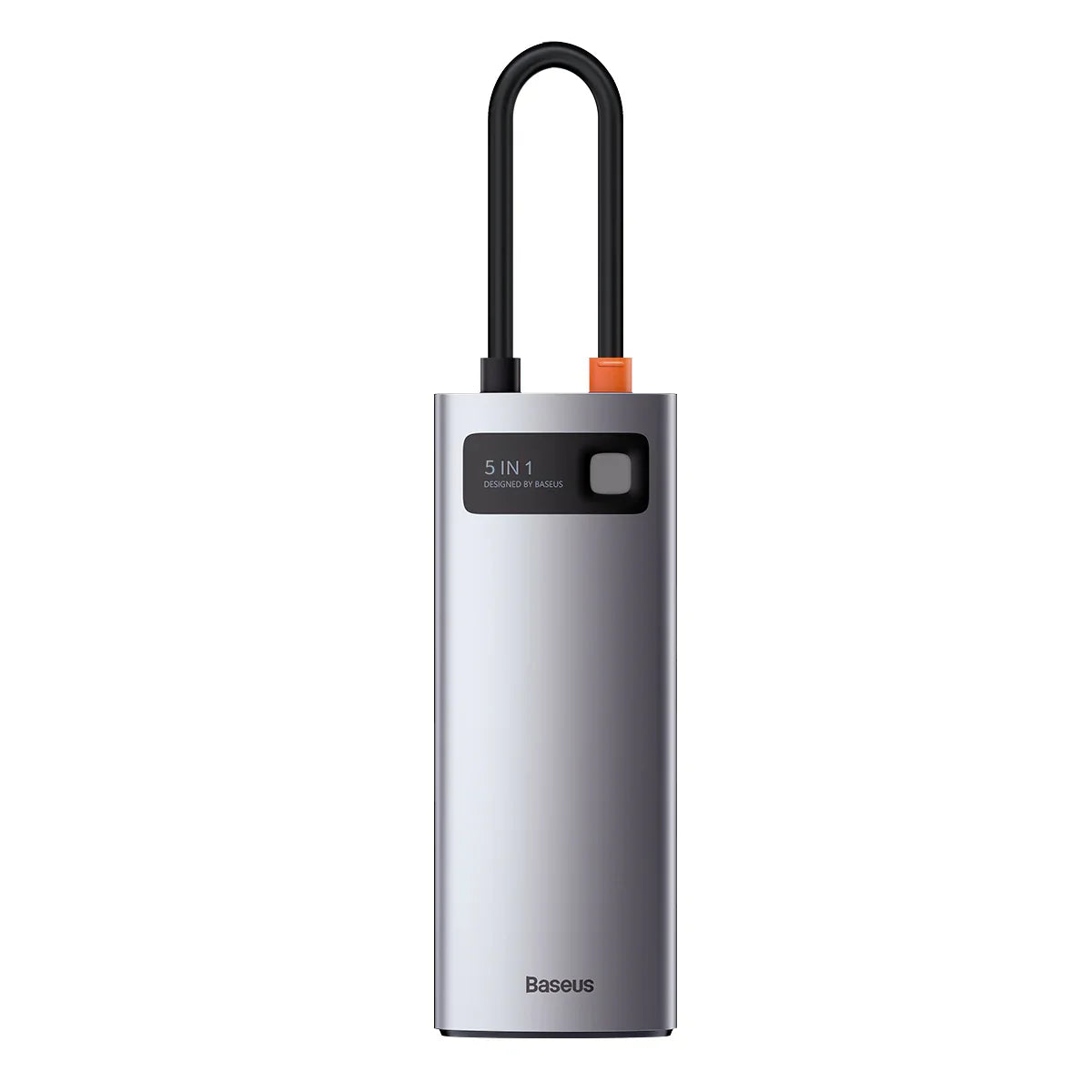 Baseus Metal Gleam Series 5-in-1 Multifunctional Type-C HUB Docking Station Gray 30Hz Version(Type-C to HDMI*1+USB3.0*3+PD*1)