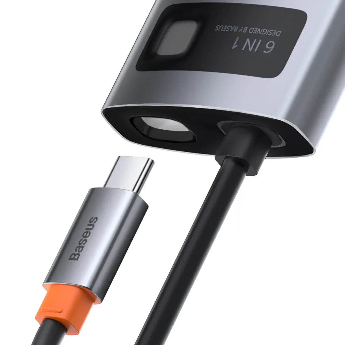 Baseus Metal Gleam Series 6-in-1 Multifunctional Type-C HUB Docking Station(Type-C to HDMI*1+USB3.0*3+PD*1+VGA*1)