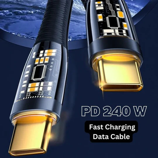 Aspor A153 240w Type C To Type C Pd Fast Charging data Cable 1.8my