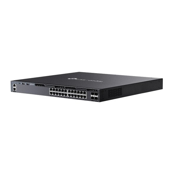 TP-Link Network Gigabit Desktop Switch SG6428XHP Omada 24-Port Gigabit Stackable L3 Managed PoE+ Switch with 4 10G Slots