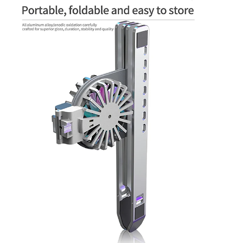 Compro™ Aluminum Alloy Laptop Stand with Dual Air cooling Radiator