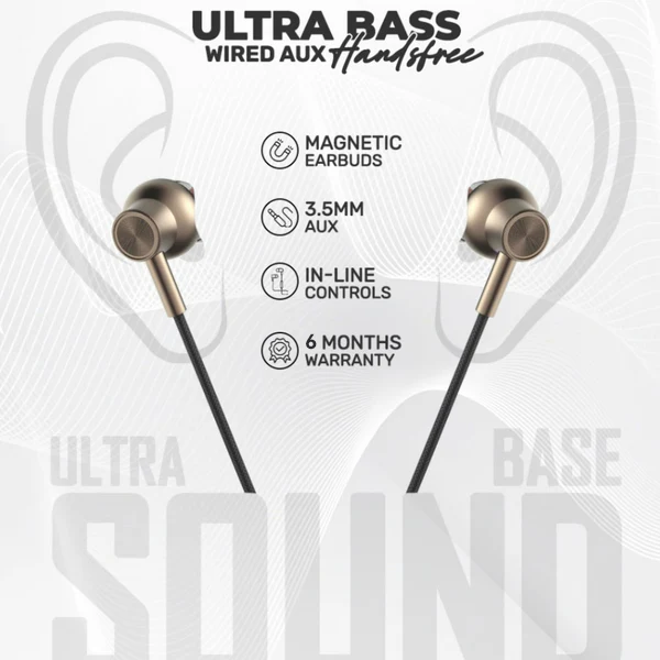 Amaze Ultra Bass Wired Aux Handsfree | A690