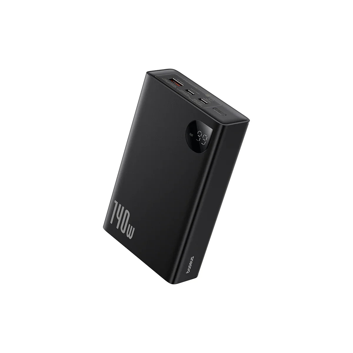 Baseus Adaman Digital Display Fast Charge Power Bank 24000mAh 140W(With Superior Series Fast Charging Data Cable Type-C to Type-C 240W (48V/5A) 1m Black)