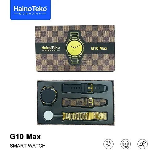Haino Teko G10 Max Smart Watch with 3 straps