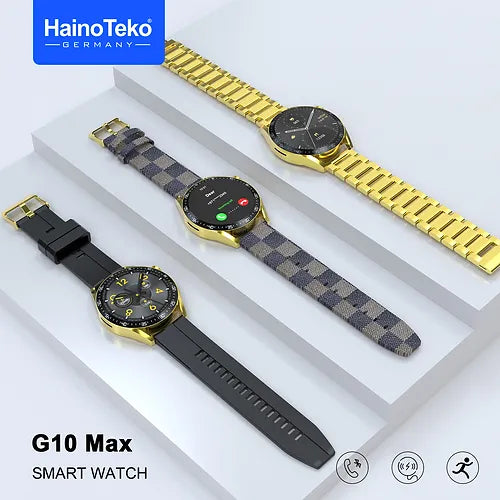 Haino Teko G10 Max Smart Watch with 3 straps