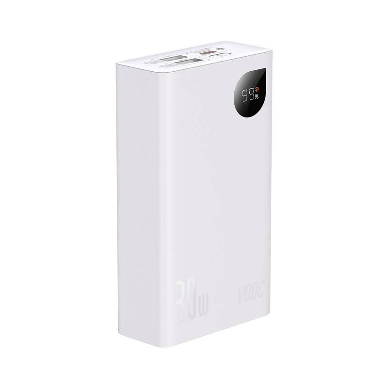 Baseus Adaman2 Digital Display Fast Charge Power Bank 20000mAh 30W (VOOC Edition)( With Simple Series Charging Cable USB to Type-C 3A 0.3m Black)