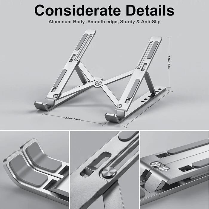 Compro™ Ultimate Workstation Combo | Laptop Stand + Mobile Stand + Type-C Hub + Rest Gel Pad