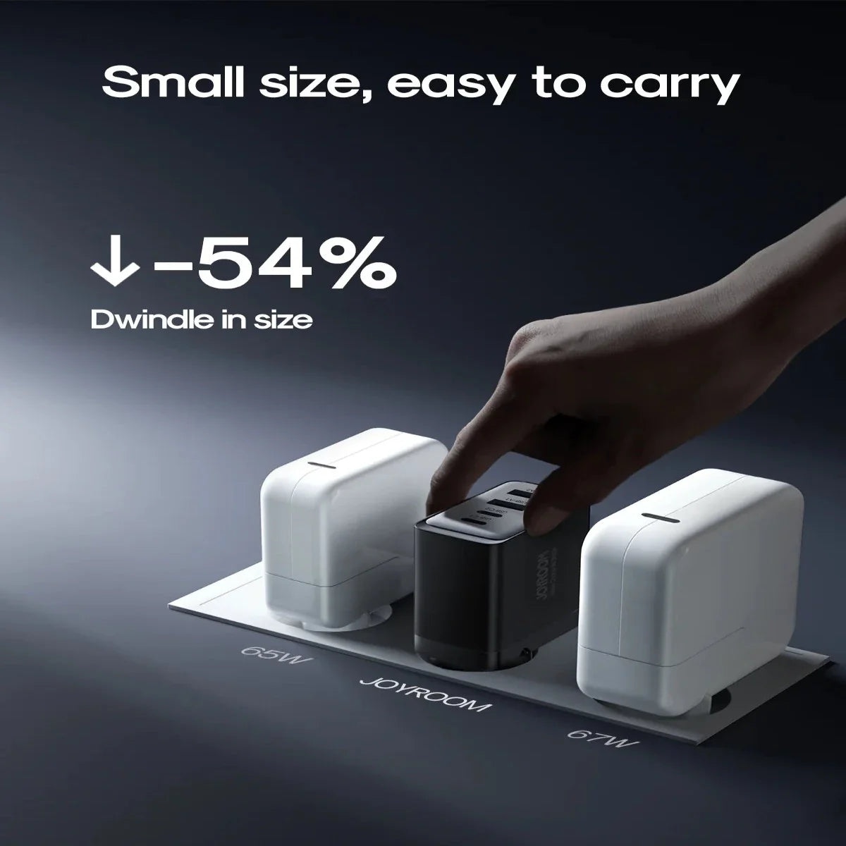 Joyroom TCG02 Gan Ultra 67W 2C2A Fast Charger+100W C to C Cable 1.2m