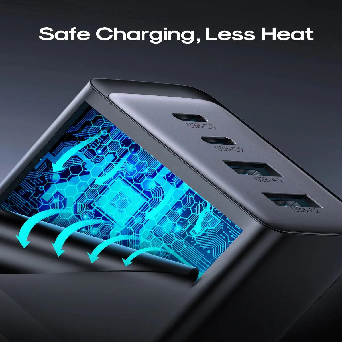 Joyroom TCG02 Gan Ultra 67W 2C2A Fast Charger+100W C to C Cable 1.2m