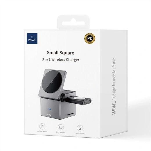WiWU Small Square 3 in 1 wireless charger