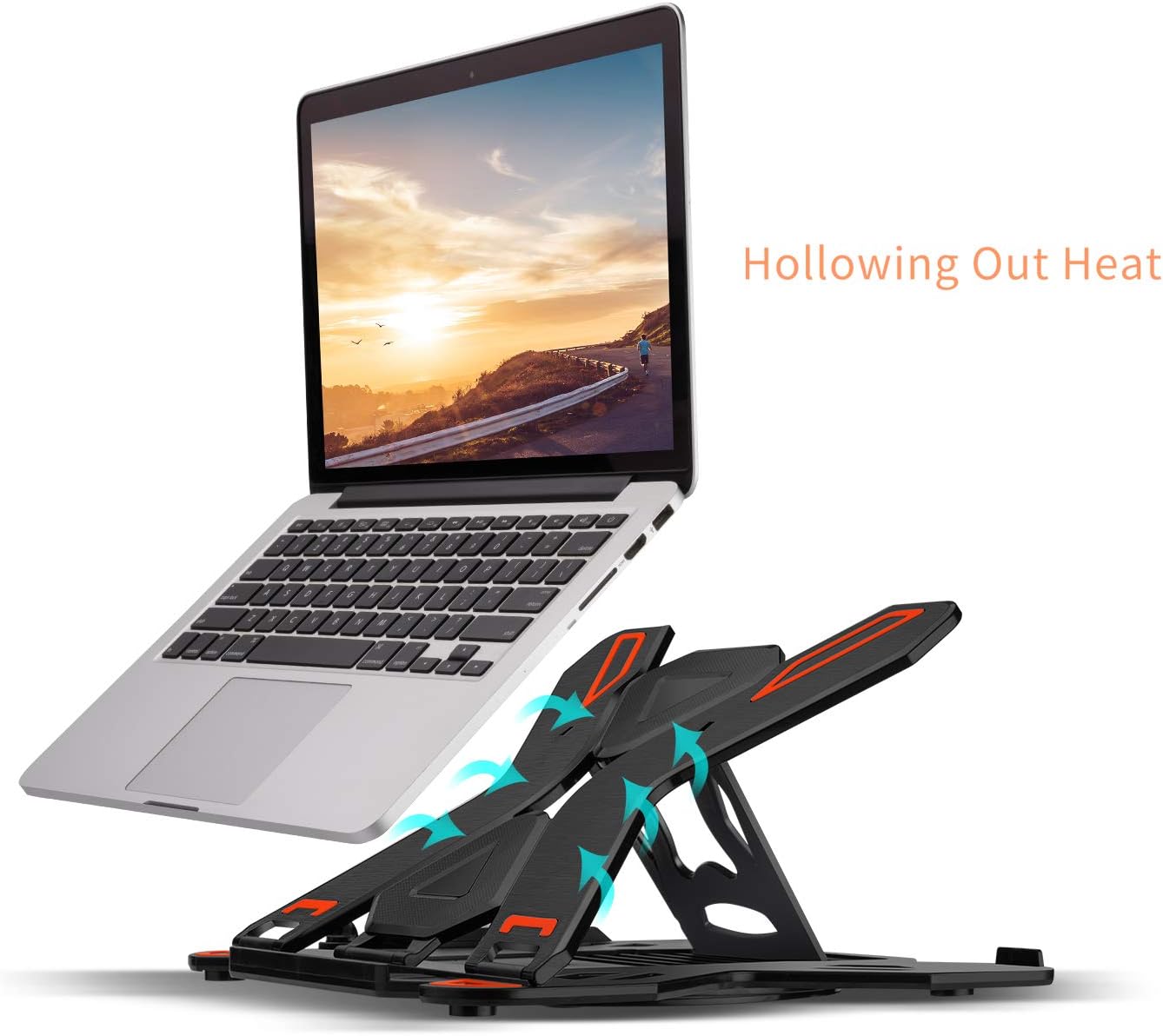 Compro™ 360° Rotating Adjustable Laptop Stand with Mobile Holder