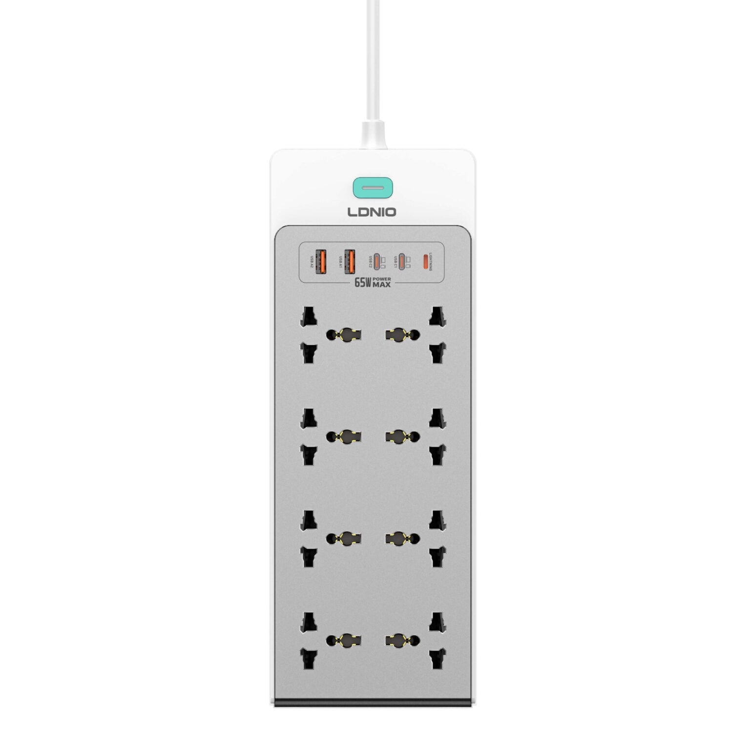LDNIO 65W Nitride Gallium Nitride Desktop Power Strip SC4 EU PLUG