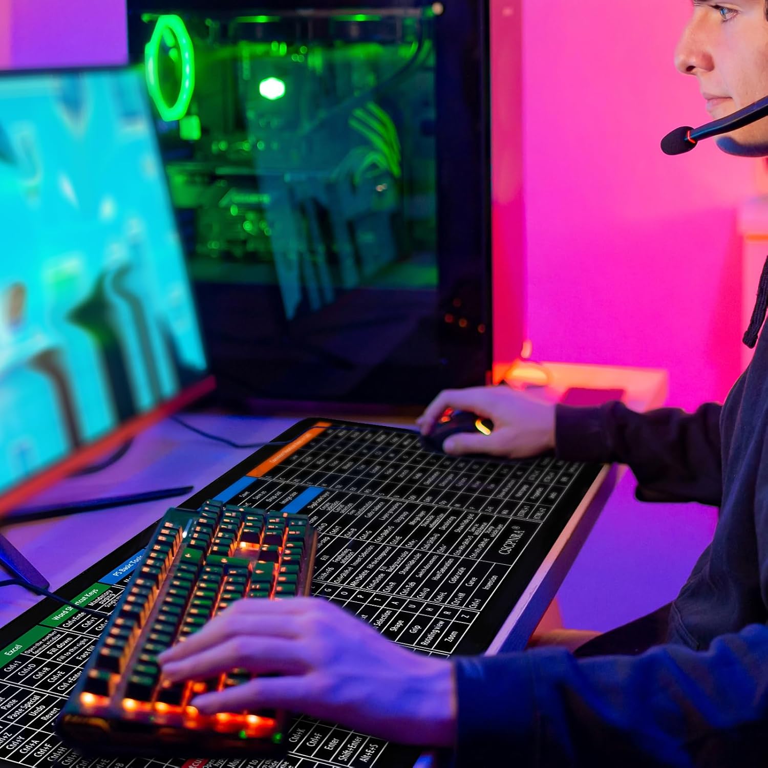 Compro™ Excel Cheat Sheet Desk Pad