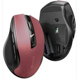 UGREEN 25752 Ergonomic Contoured-Shape Design Wireless Mouse 2.4 GHz And BT Red