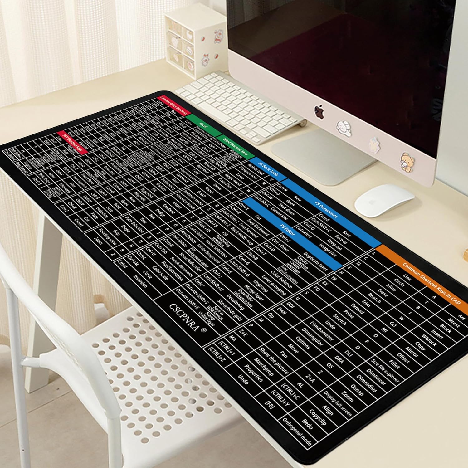 Compro™ Excel Cheat Sheet Desk Pad