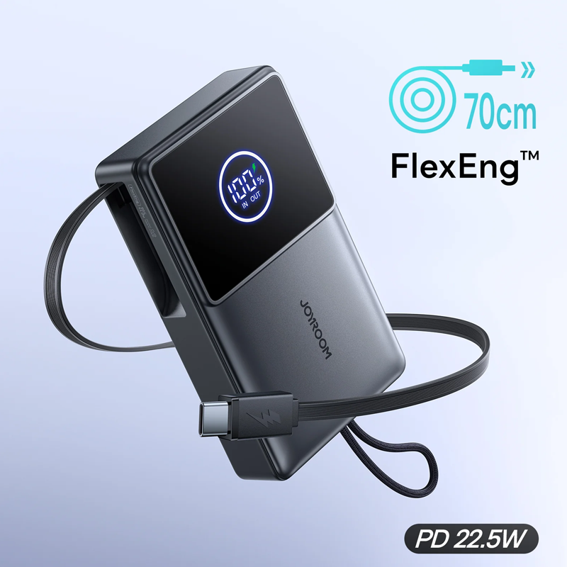 Joyroom JR-PR1 22.5W Built-in Retractable Cable Power bank 10000mAh