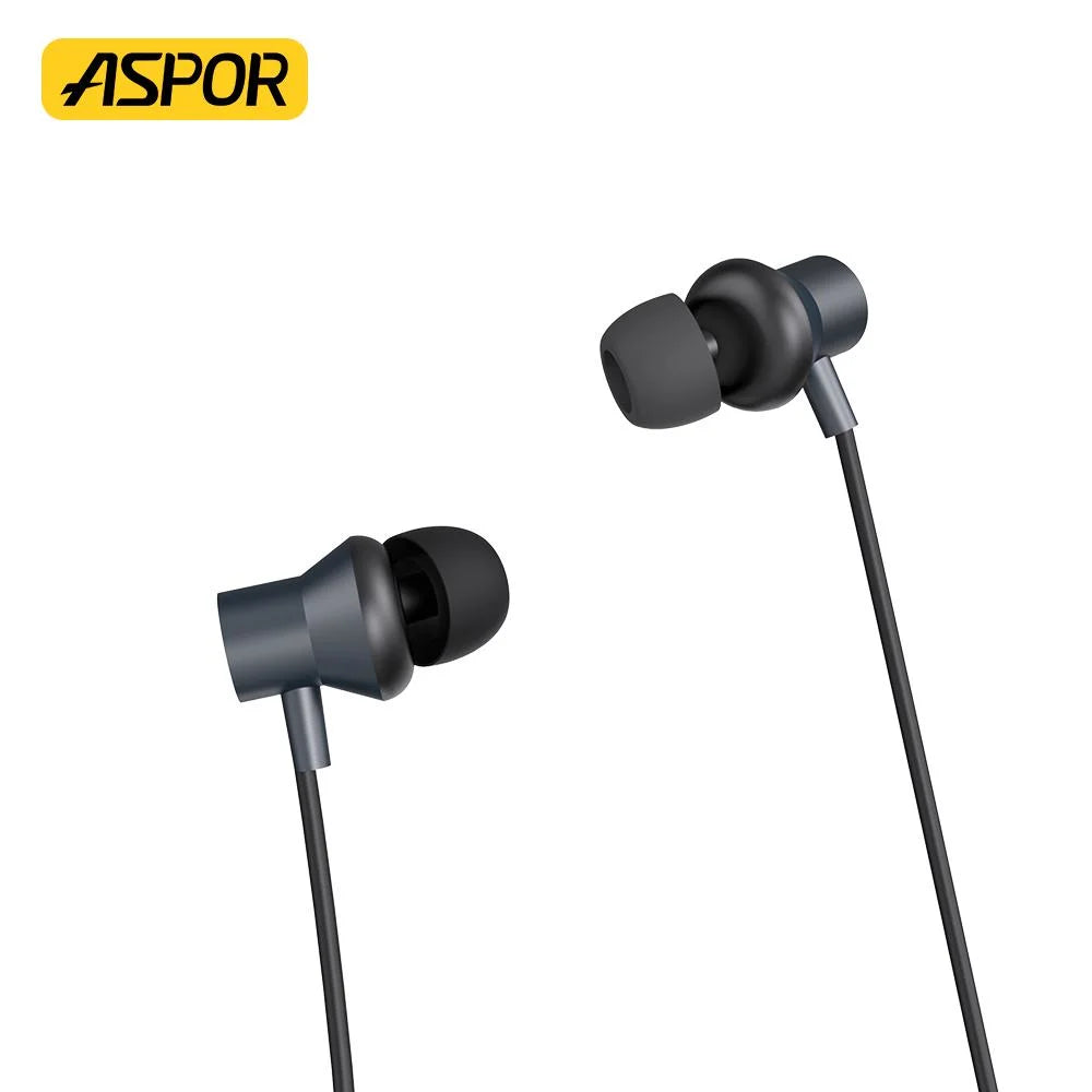 ASPOR A601 Neckband BT 5.3 Sports Earbuds Sweatproof IPX5