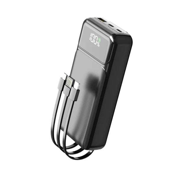 ASPOR A316 20000mAh 22.5W High-Speed Power Bank with Built-in Cable