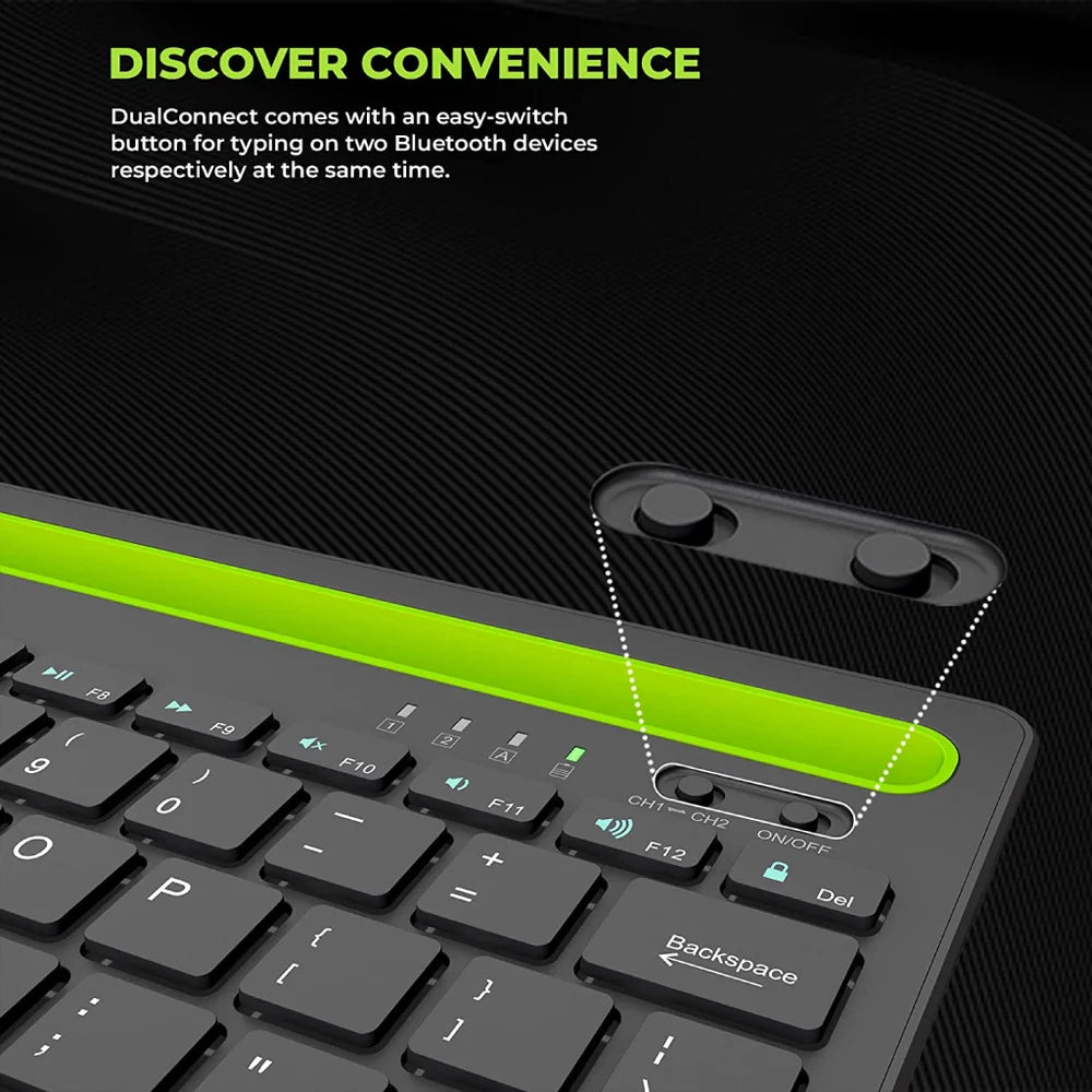 Compro™ Multi-Device Bluetooth Keyboard