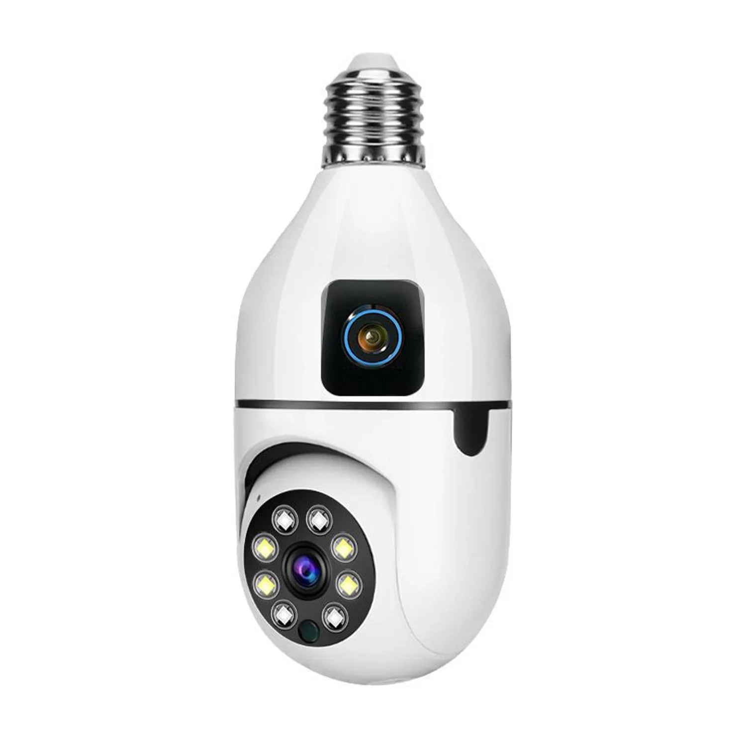 Compro™ Dual Lens Night Vision Motion Detection Bulb Camera