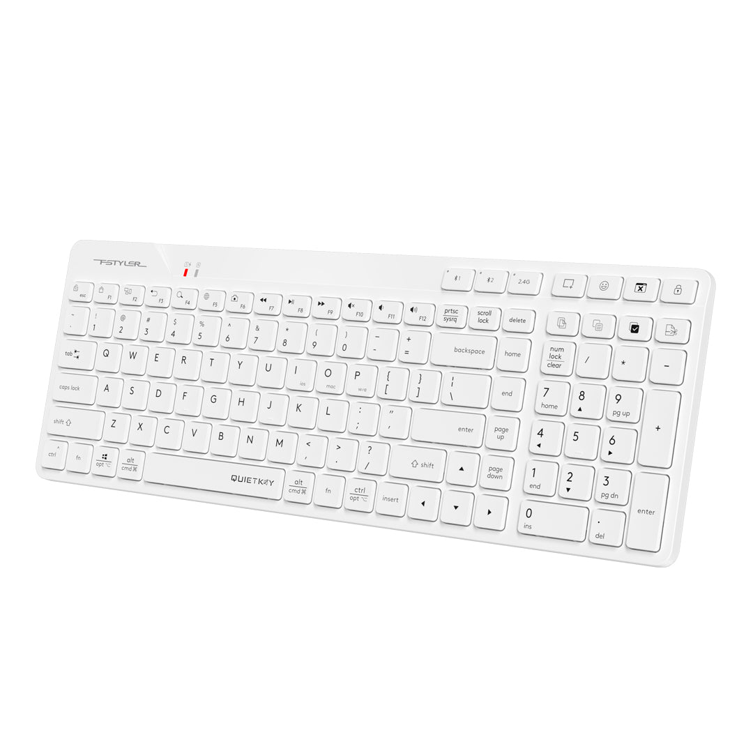 FBK27C AS Bluetooth & 2.4G Rechargeable Wireless Keyboard