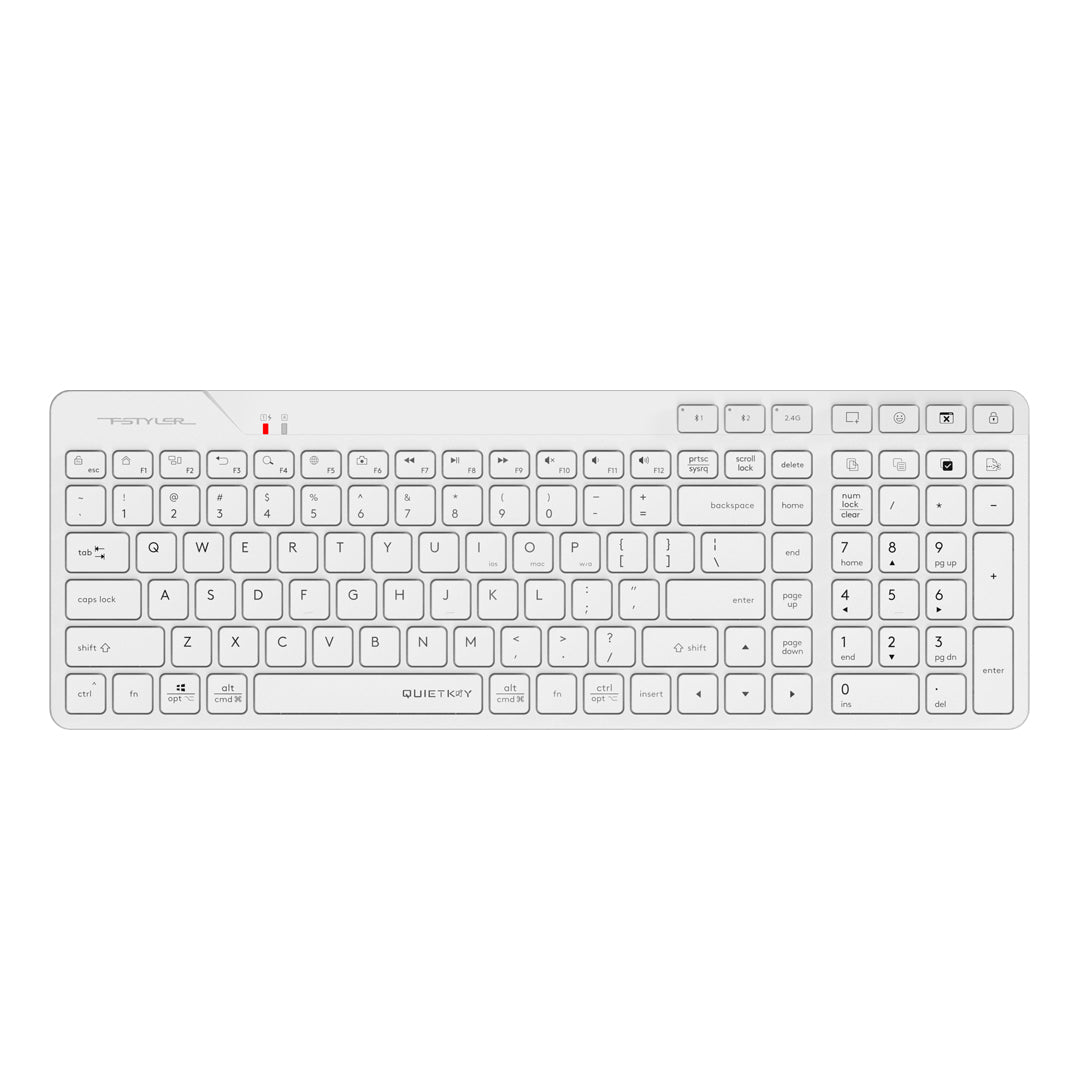 FBK27C AS Bluetooth & 2.4G Rechargeable Wireless Keyboard