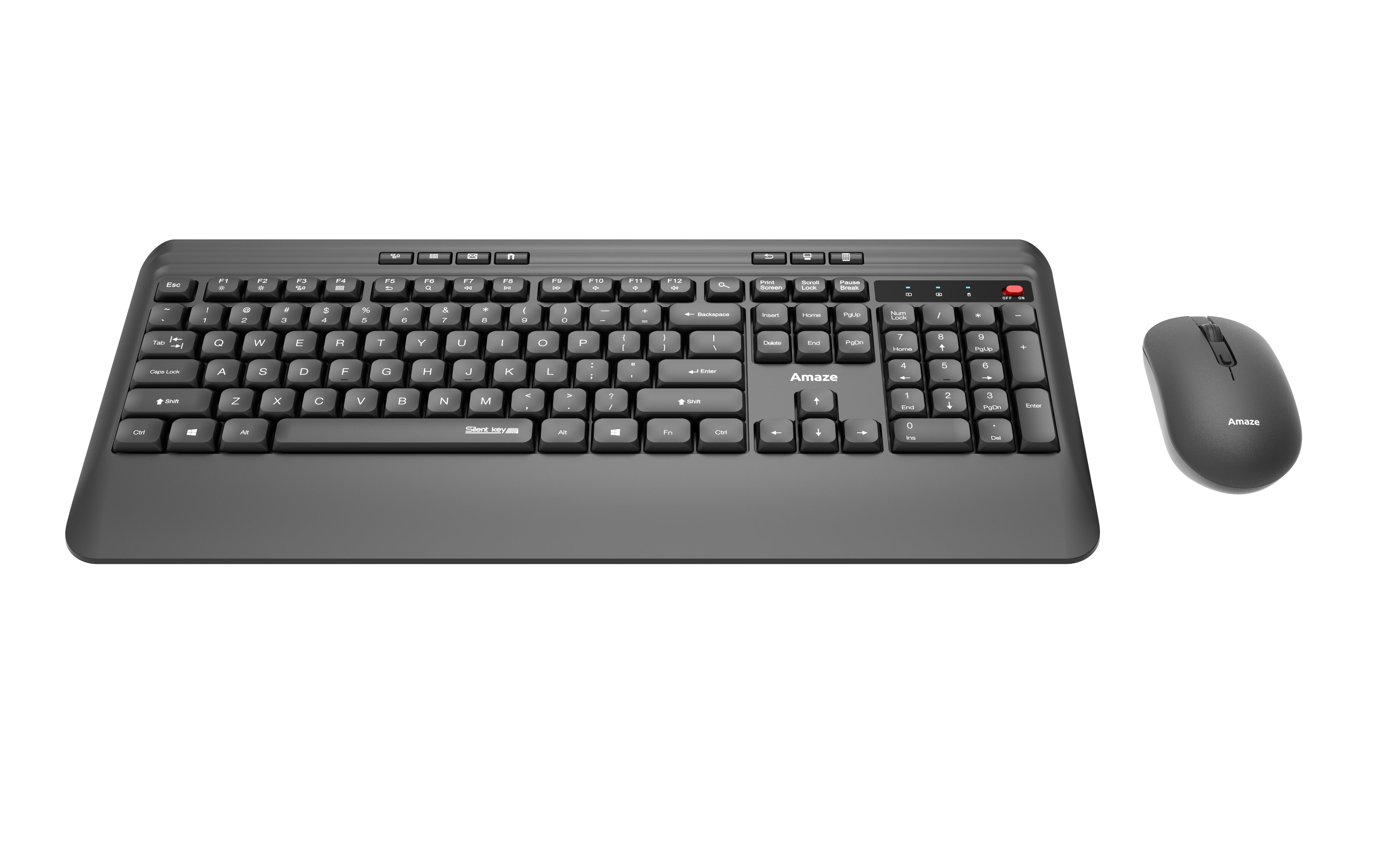 Probus Palm Comfort Silent Wireless Keyboard & Mouse Combo | A744