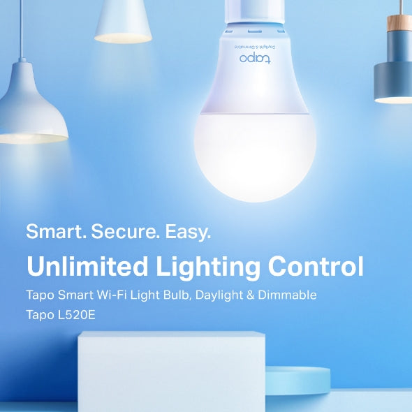 L520E Tapo Smart Wi-Fi Light Bulb, Daylight & Dimmable