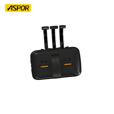 ASPOR 22.5W High-Speed Power Bank with Built-in Cable