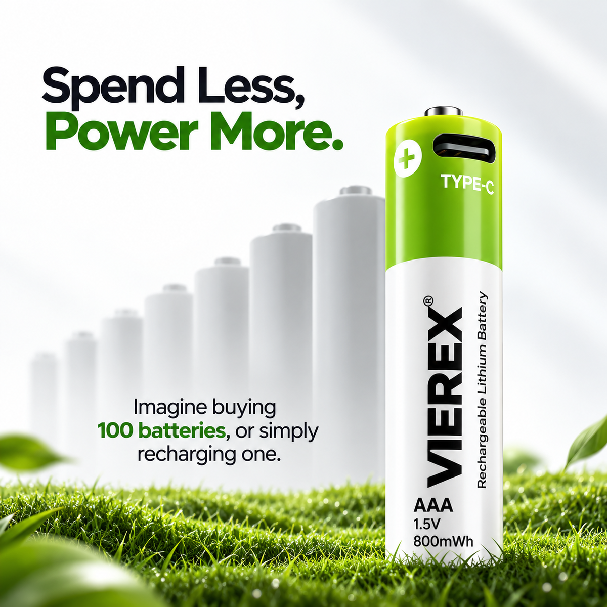 Compro™ VIEREX Type C Rechargeable Batteries