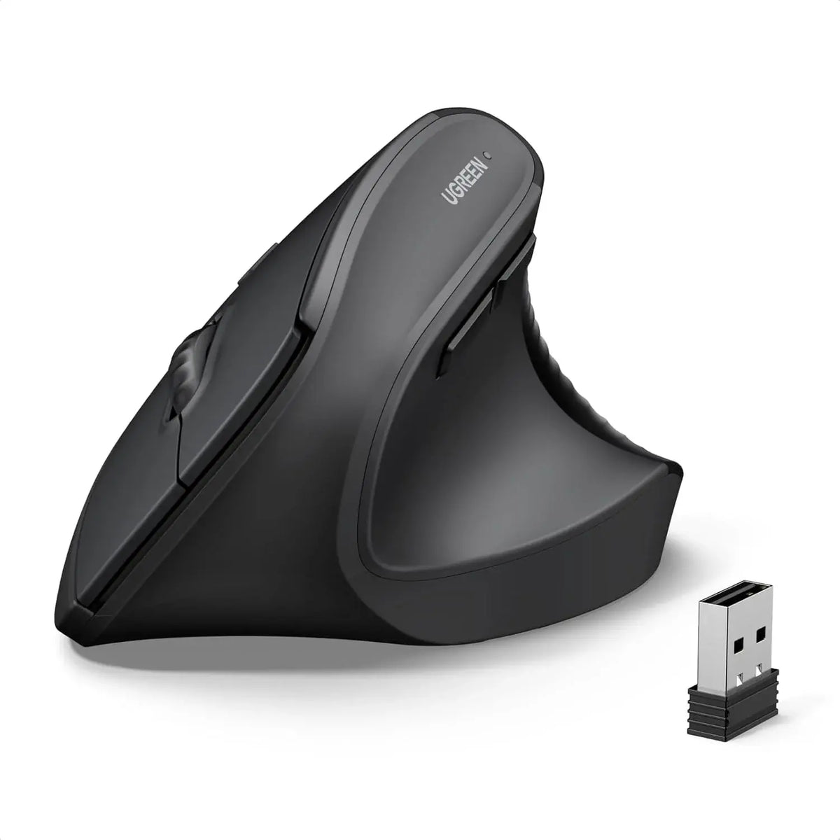 UGREEN 65042 Wireless Bluetooth Vertical Ergonomic Mouse with Adjustable DPI & Silent Click Buttons
