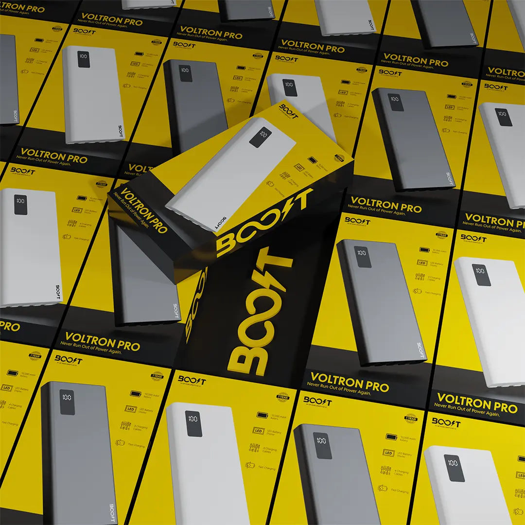 Boost Voltron Pro 10,000 Mah Power Bank - Pearl White