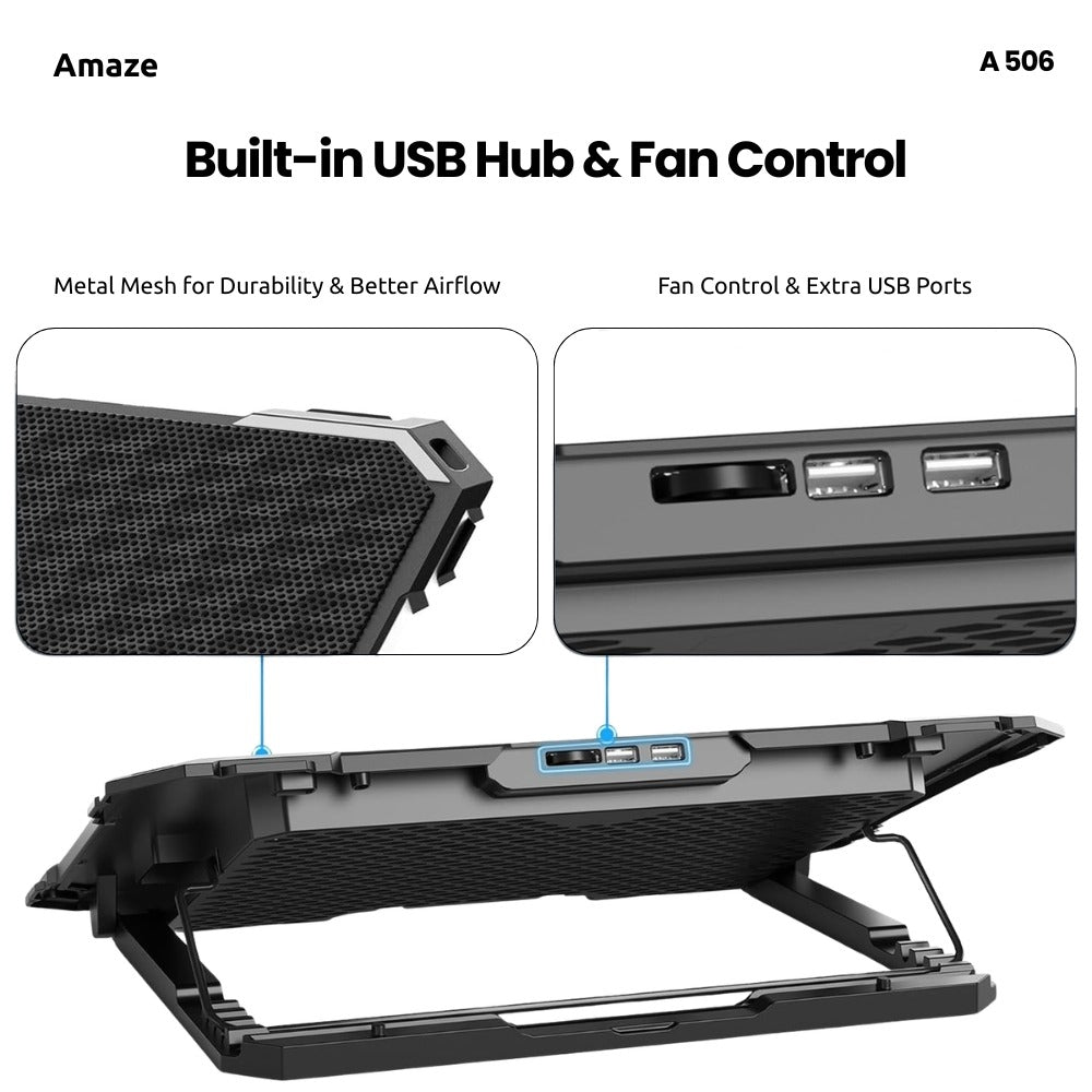 6 Fan Laptop Cooling Pad | A-506