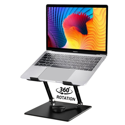 Compro™ Adjustable Aluminum Laptop Stand with 360° Rotating Base