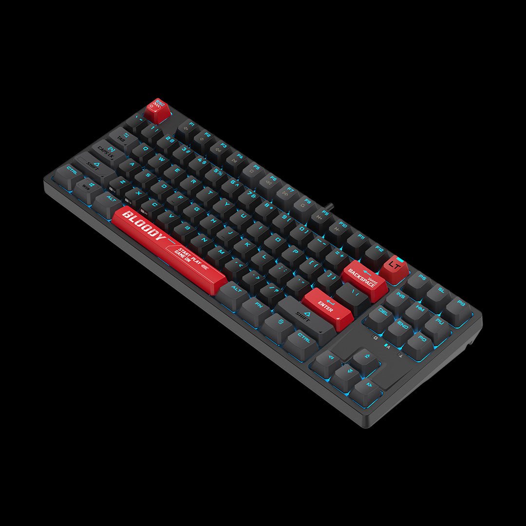AT87 Alpha Optical Switch Mechanical Keyboard - Bloody Red