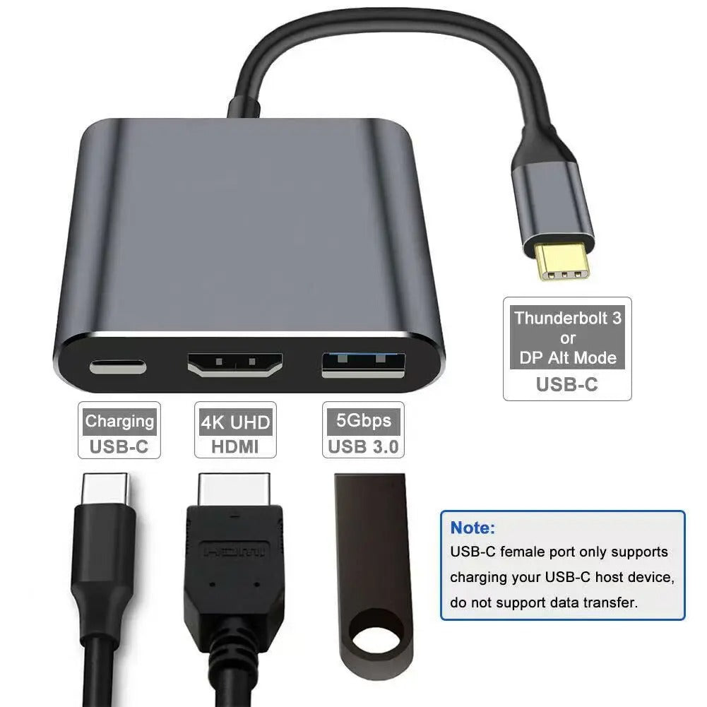 Compro™ USB Type C Hub 3-in-1