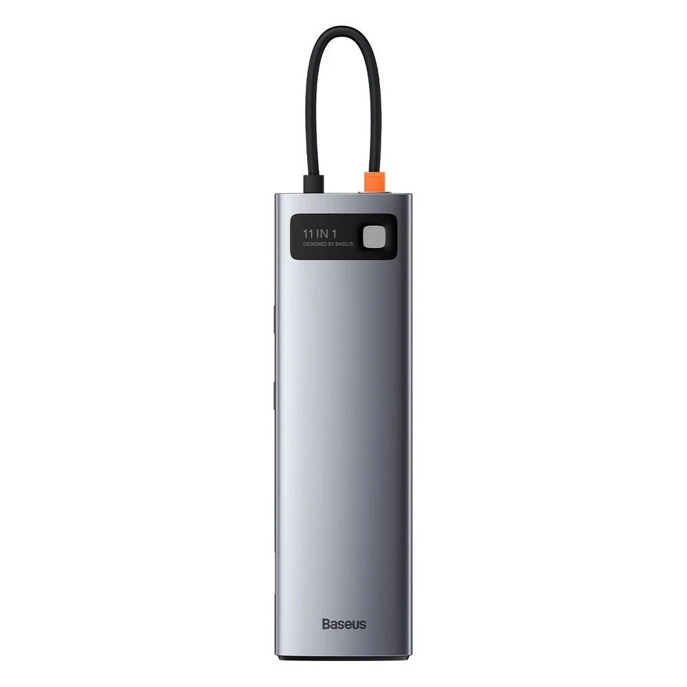Baseus Metal Gleam Series 11-Port HUB(Type-C to HDMI4K@60Hz*1+VGA*1+USB3.0*3+USB2.0*1+PD*1+RJ45*1+SD/TF*1+3.5mm*1)