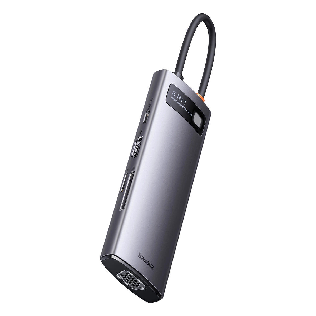 Baseus StarJoy 8-Port Type-C HUB Adapter(Type-C to HDMI4K@60Hz*1+USB3.1*3+PD*1+RJ45*1+SD/TF*1)