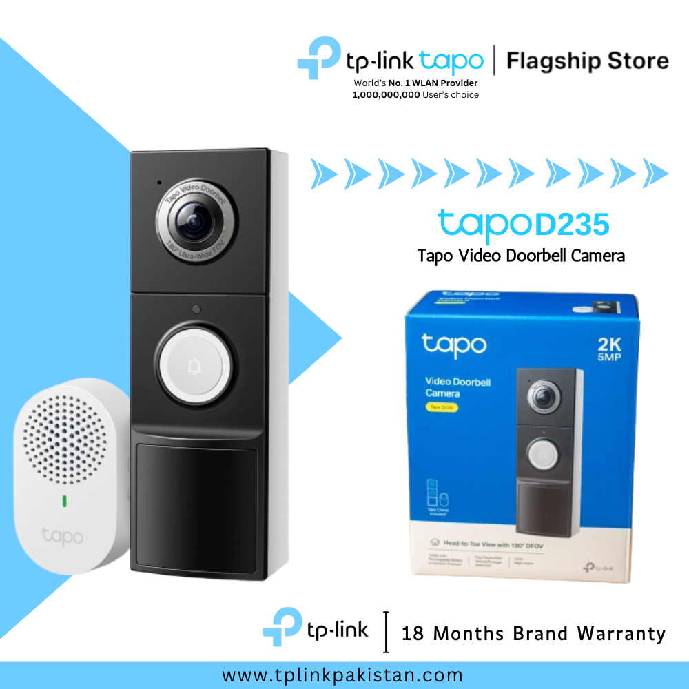 TP-Link Wi-Fi Doorbell Camera Tapo D235 Tapo Video Doorbell Camera
