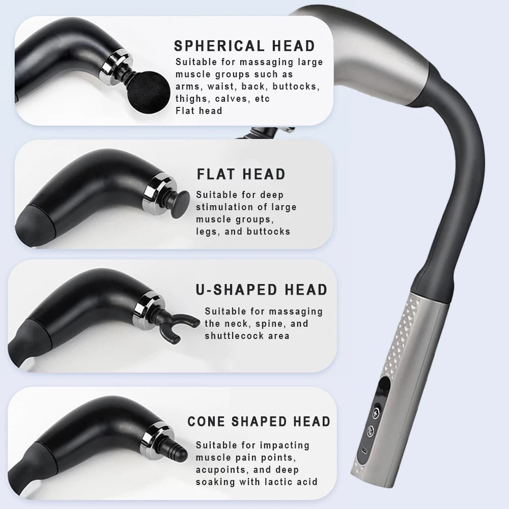 Compro™ Elbow Membrane Deep Tissue Massage Gun Electric Muscle Massager for Pain Relief – Rechargeable