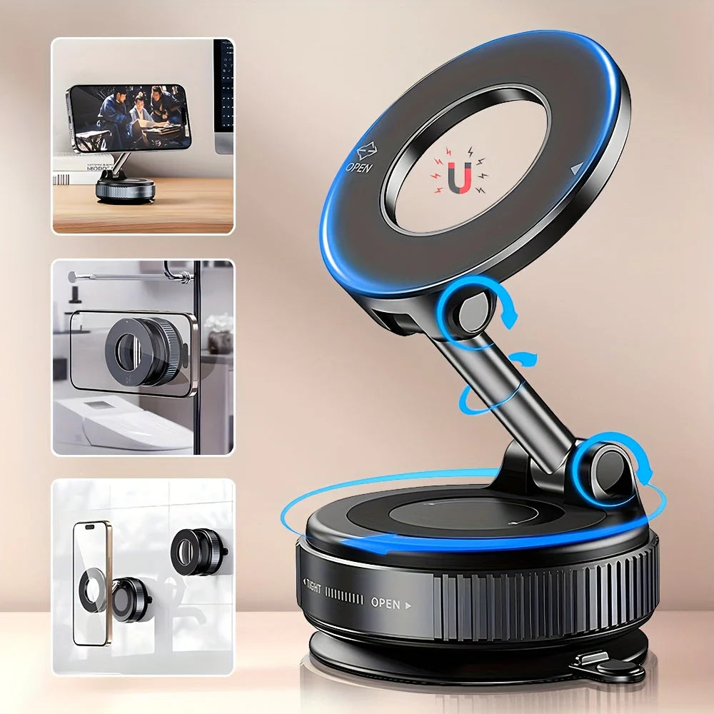 Compro™ Magnetic + Vacuum Suction Car Phone Mount