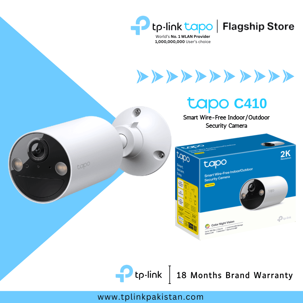 TP-Link Wi-Fi Camera Tapo C410 Smart Wire-Free Indoor/Outdoor Security Camera