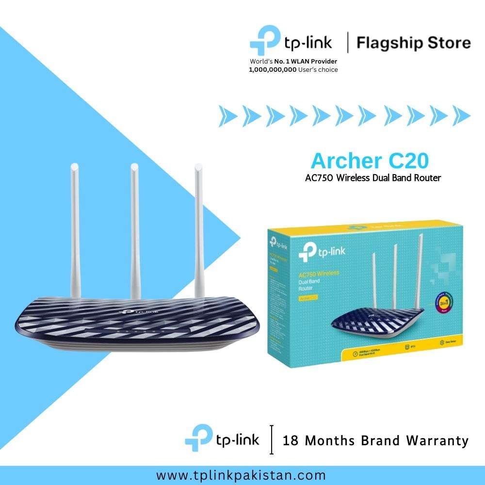 Tp-Link Archer C20 AC750 Wireless Dual Band Router