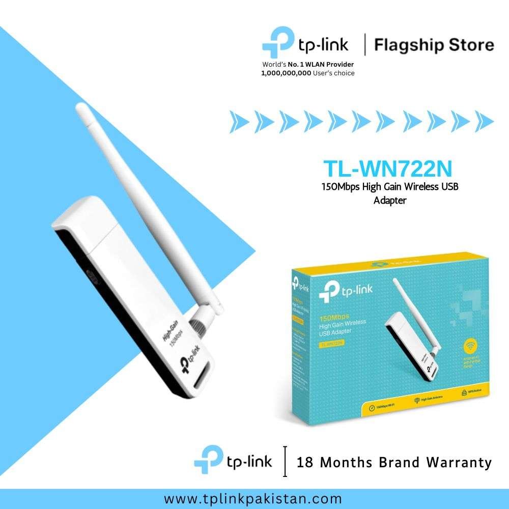 TL-WN 722N End of Life 150Mbps High Gain Wireless USB Adapter