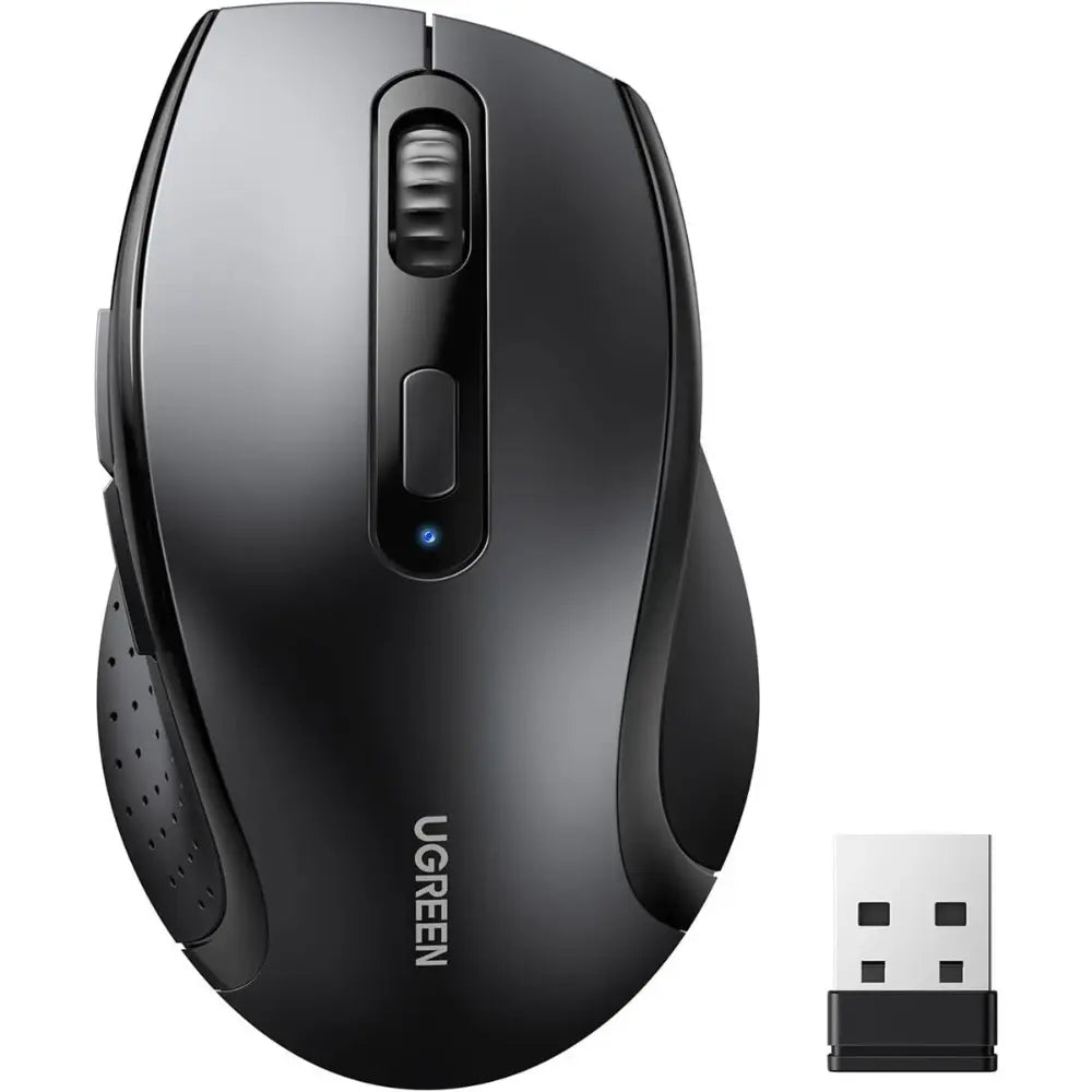 UGREEN 45012 Ergonomic Contoured-Shape Design Wireless Mouse 2.4 GHz