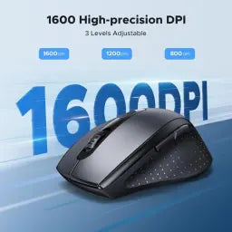 UGREEN 45012 Ergonomic Contoured-Shape Design Wireless Mouse 2.4 GHz