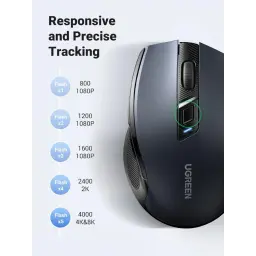 UGREEN 90855 ERGONOMIC WIRELESS 2.4G And BLUETOOTH MOUSE