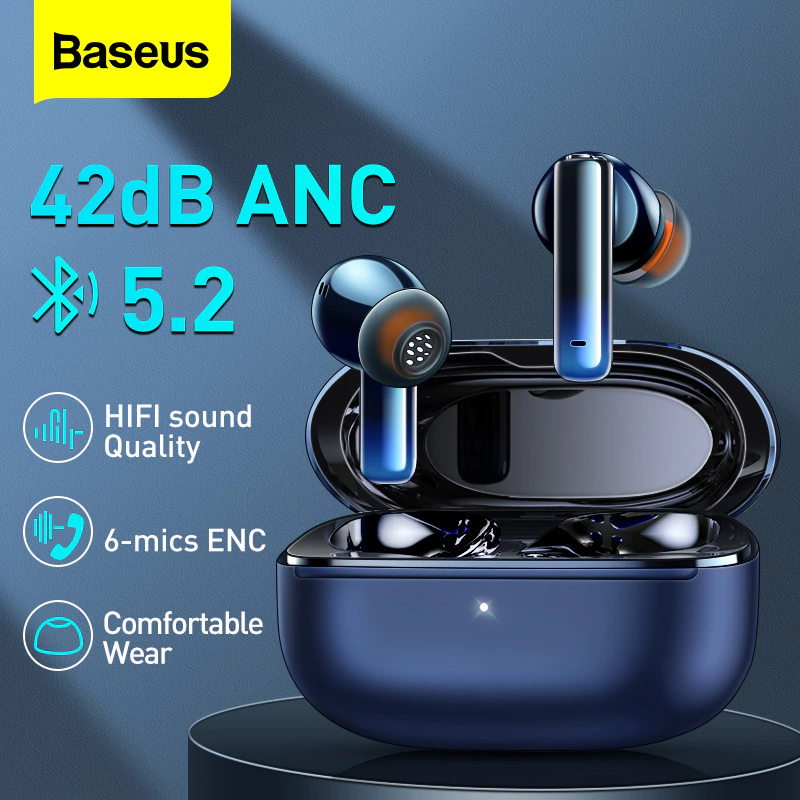 Baseus Storm 1 Adaptive ANC Blue tooth 5.2 Earphones