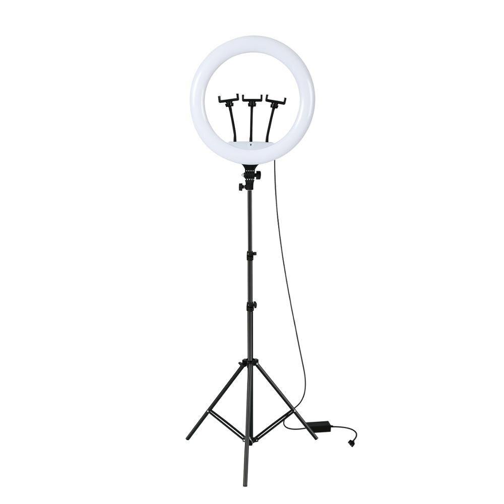 18 inch ring light with wireless remote and 3 phone holders (Jmary FM-18R) - Jmary - Compro System