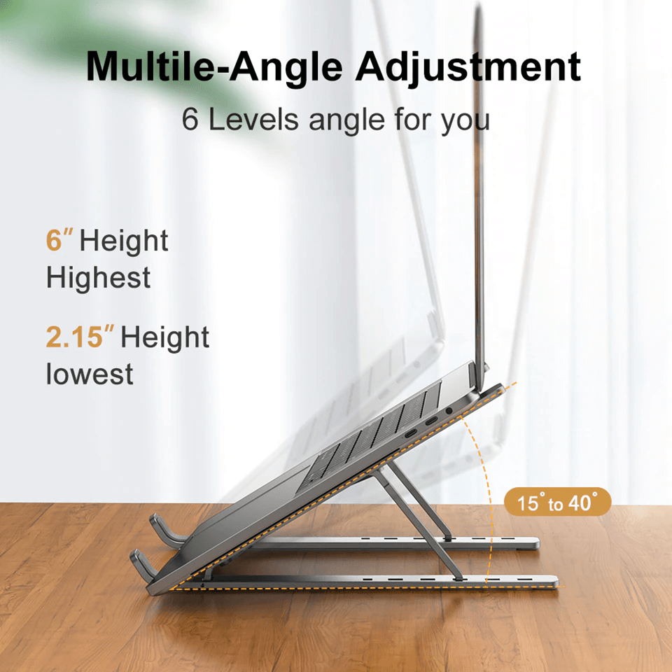 Folding Adjustable Aluminum Durable Laptop Stand - Compro System - Compro System